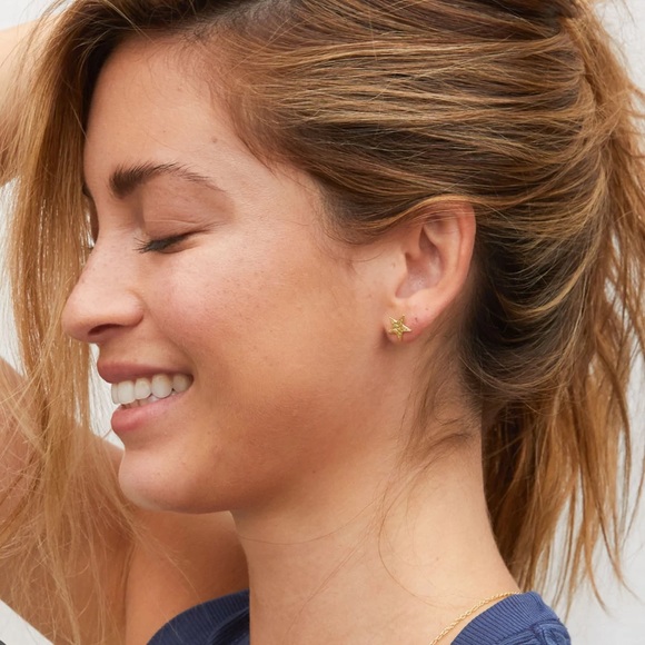 Gorjana Super Star Studs 💫 NWT Gold - Picture 6 of 15